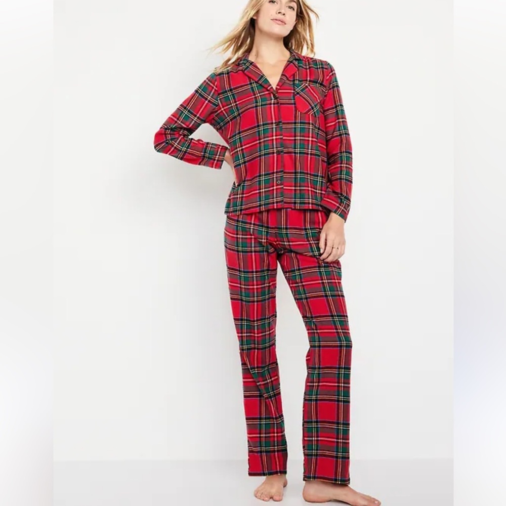 ON 3 Piece PJ Red Tartan Set